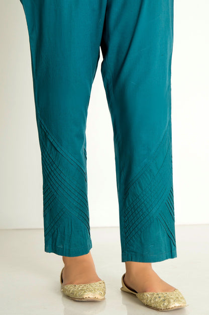 Stylized Cigarette Pants  - Cadet Blue