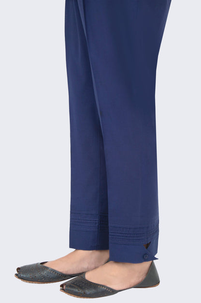 Embellished Cambric Cigarette Pants - Mid Night Blue
