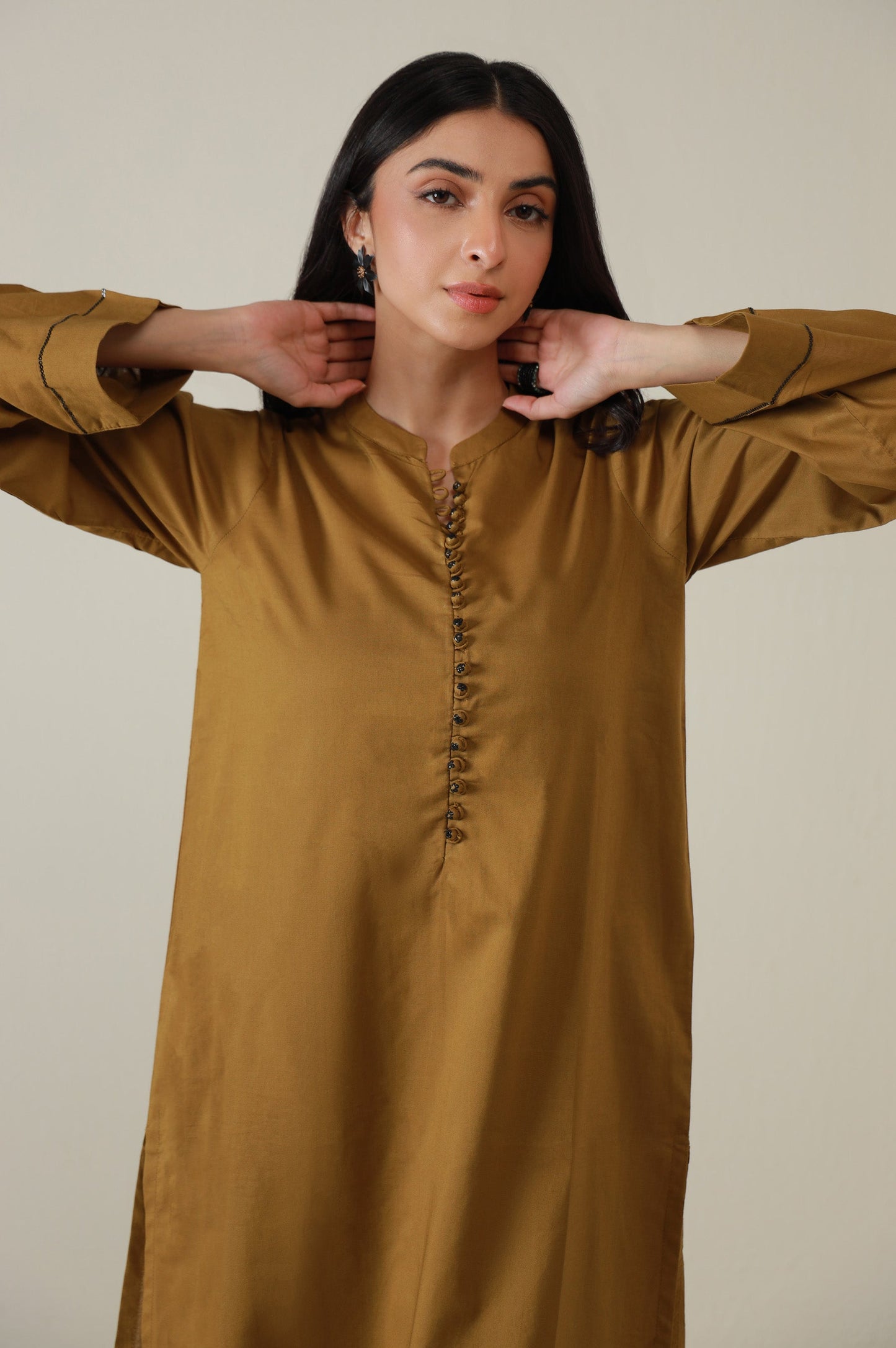 Stitched 2 Piece Stylized Cambric Suit