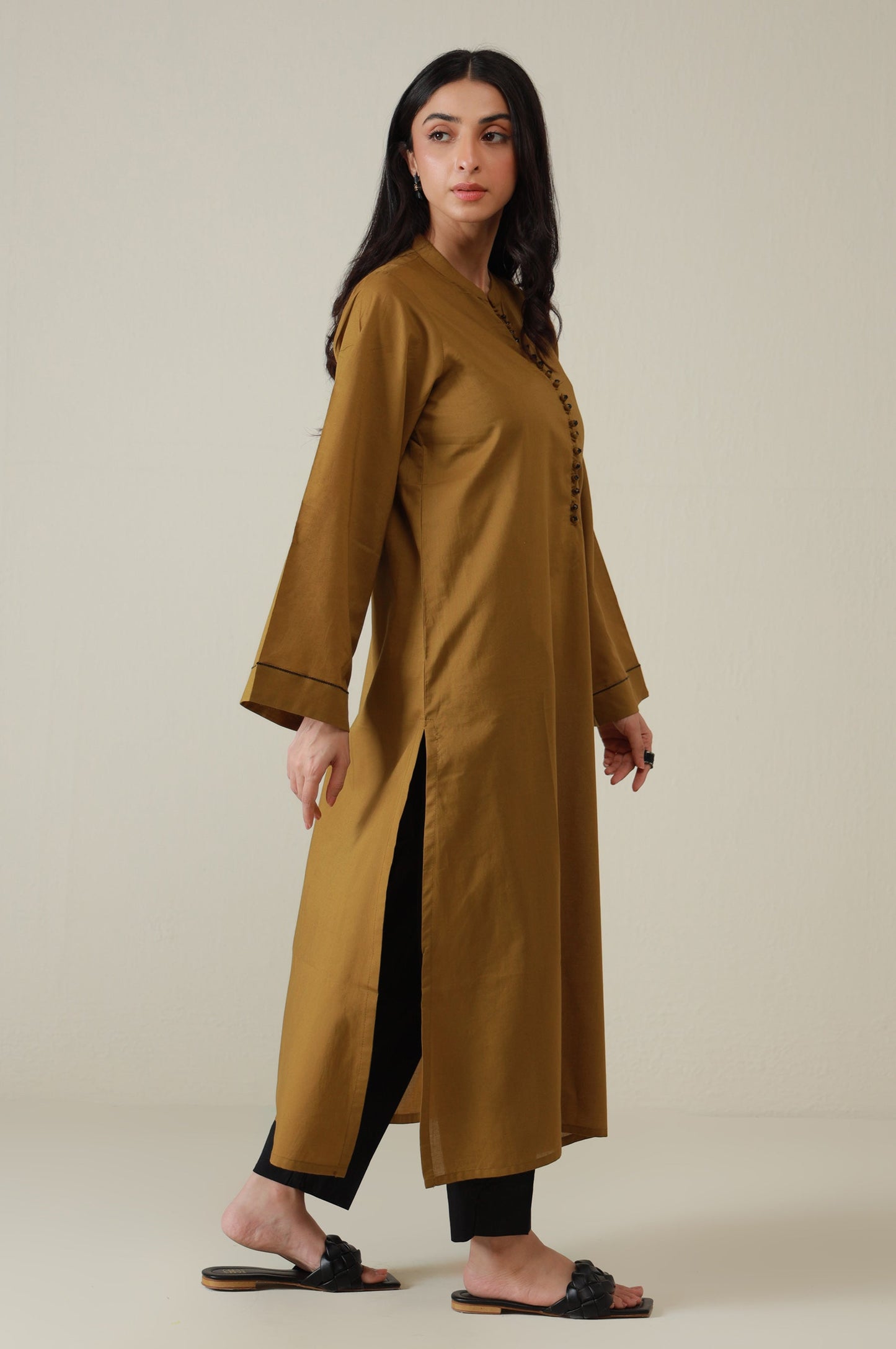 Stitched 2 Piece Stylized Cambric Suit