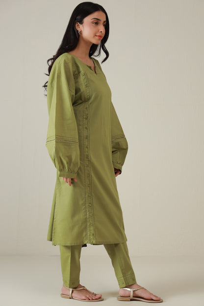 Stitched 2 Piece Stylized Cambric Suit