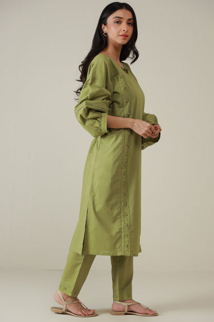 Stitched 2 Piece Stylized Cambric Suit