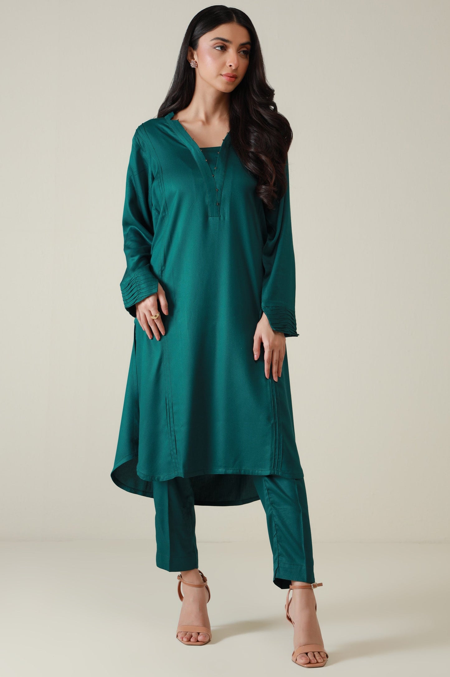 Stitched 2 Piece Stylized Cambric Suit