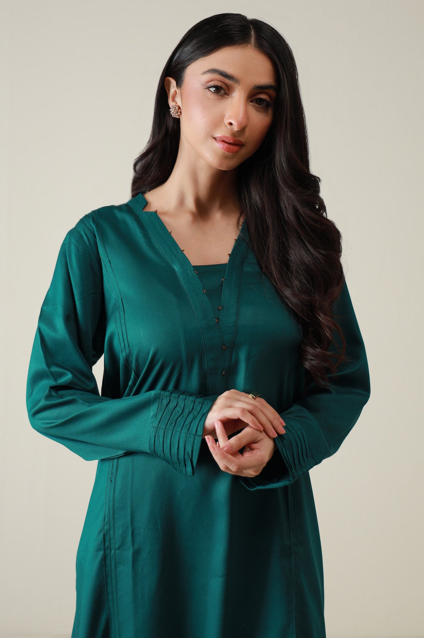 Stitched 2 Piece Stylized Cambric Suit