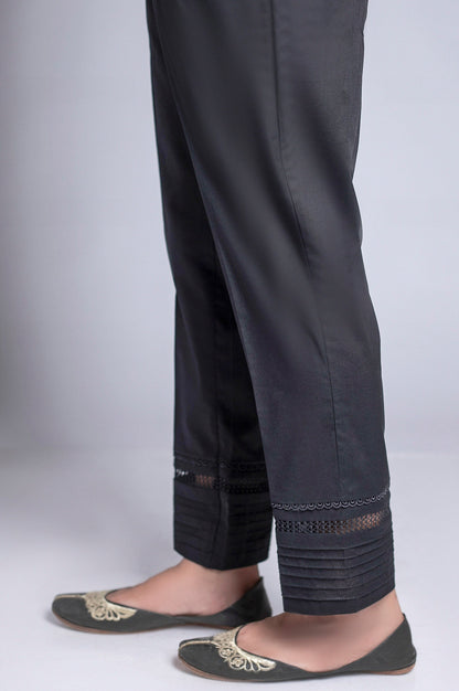 Embellished Cambric Pants - Black