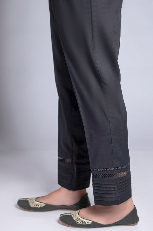 Embellished Cambric Pants - Black