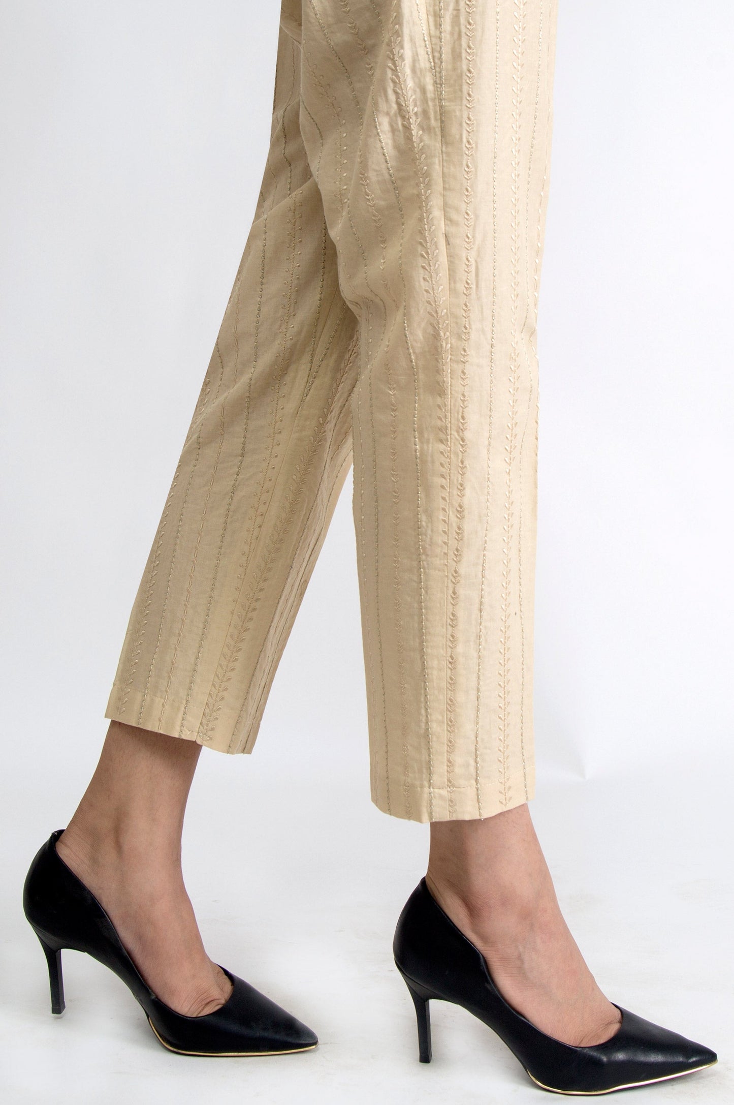 Embroidered Cambric Pants