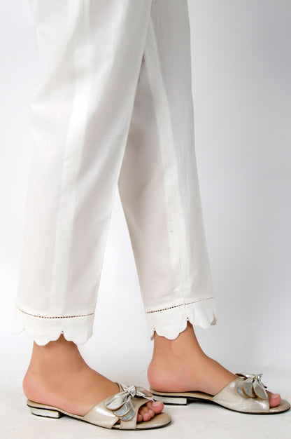Embellished Cambric Pants - Off White