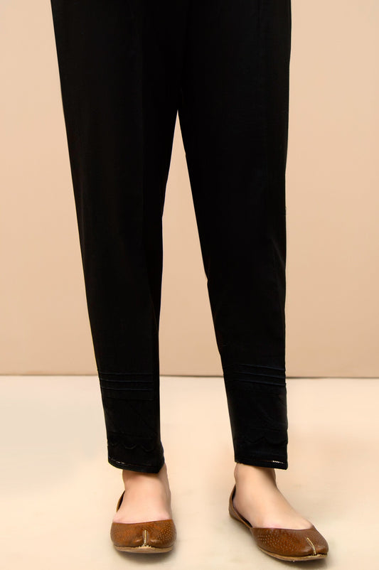 Embellished Cigarette Pants  - Black