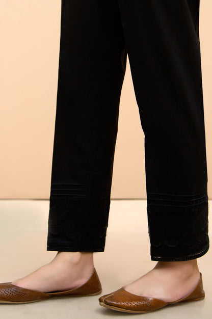 Embellished Cigarette Pants  - Black