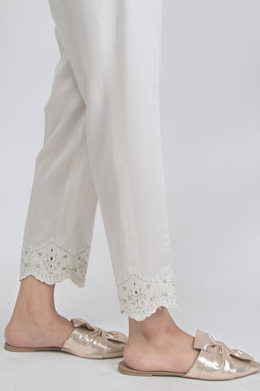 Embroidered Pants Satin