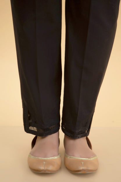 Stylized Rawsilk Cigarette Pants