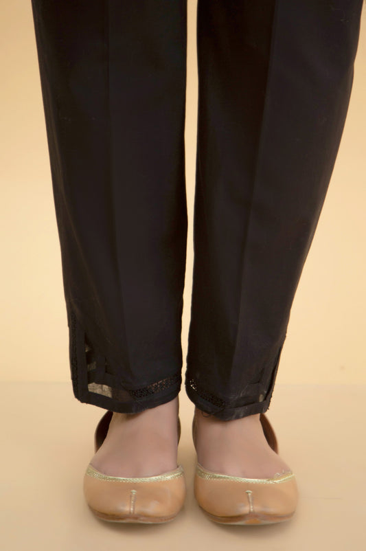 Stylized Rawsilk Cigarette Pants