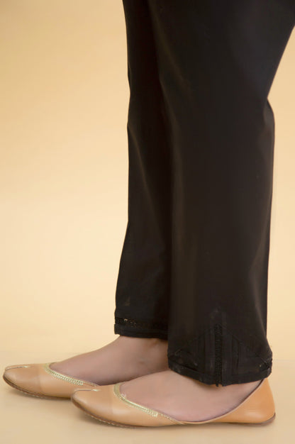 Stylized Rawsilk Cigarette Pants