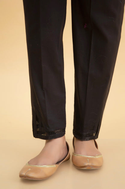 Stylized Rawsilk Cigarette Pants
