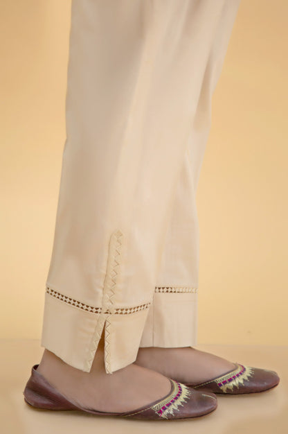 Embroidered Cambric Cigarette Pants