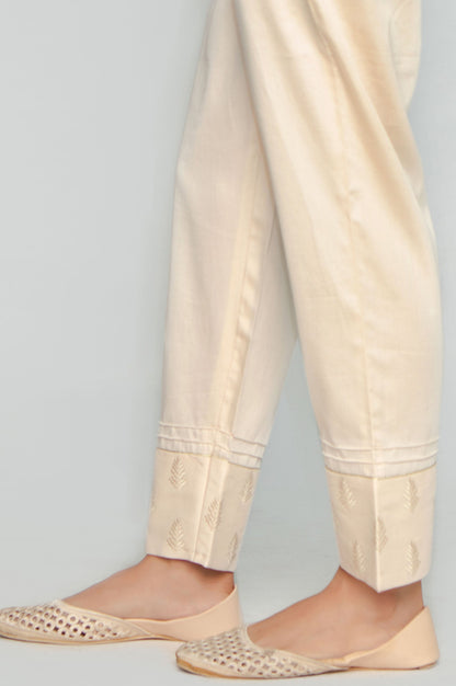 Embroidered Cigarette Pants
