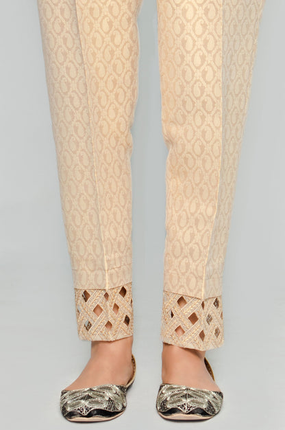 Embroidered Cigarette Pants