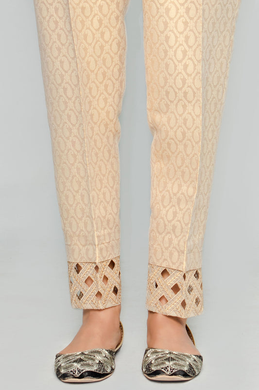 Embroidered Cigarette Pants