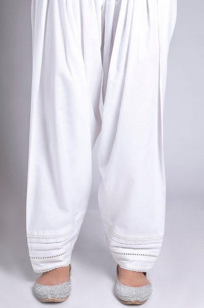 Embellished Shalwar - White