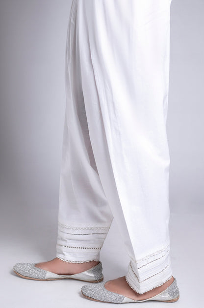 Embellished Shalwar - White