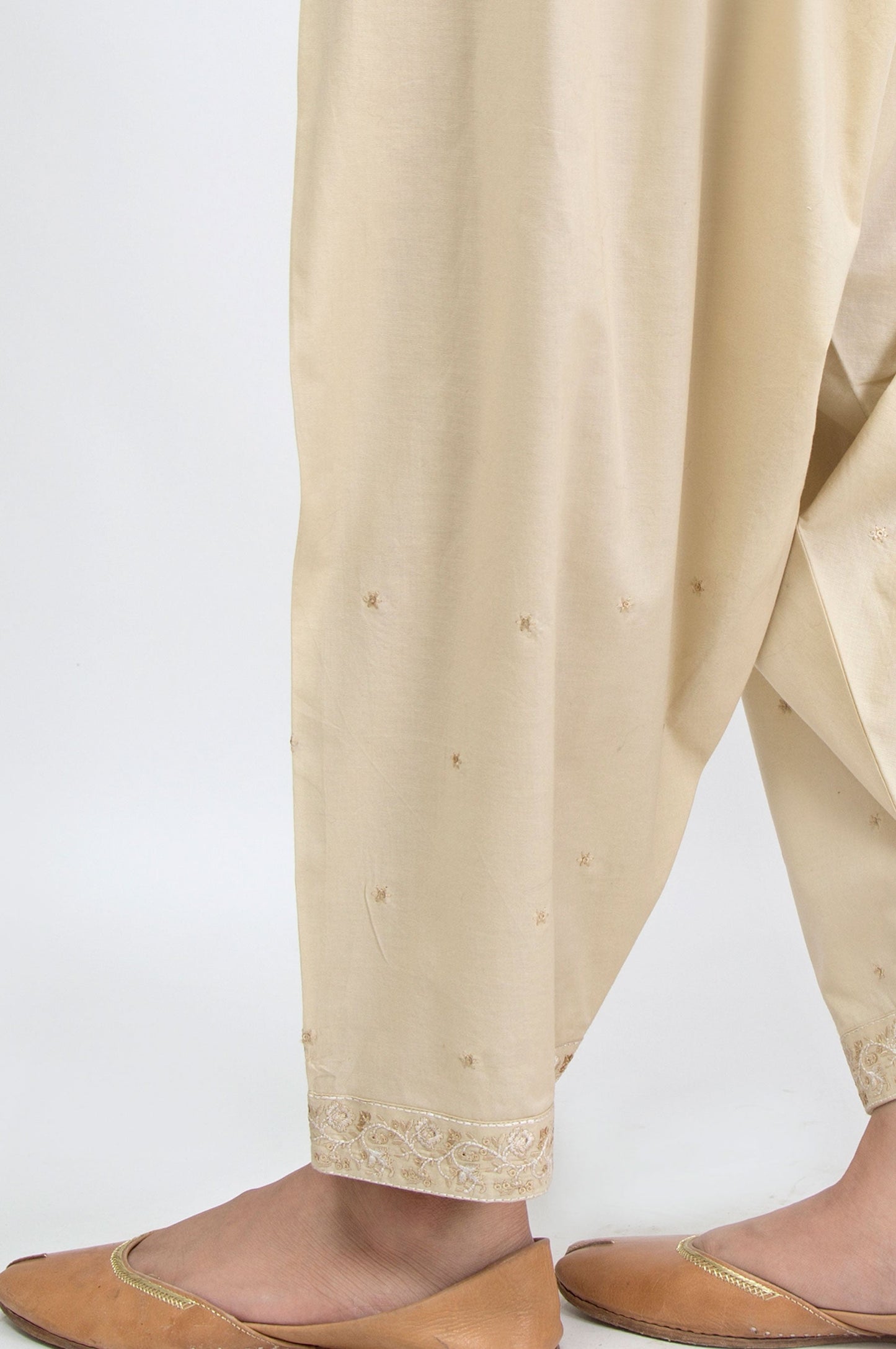 Embroidered Shalwar - Beige