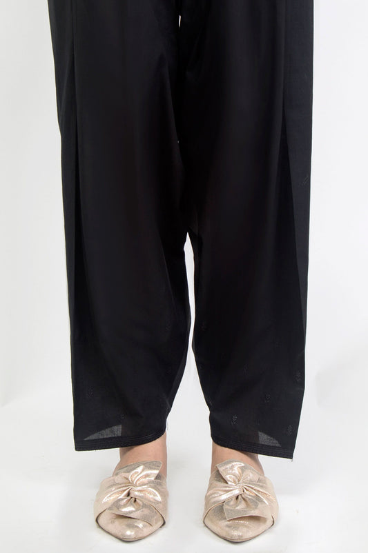 Embroidered Shalwar - Black