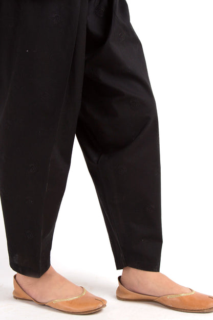 Embroidered Shalwar - Black