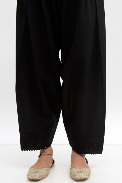 Embroidered Shalwar  - Black