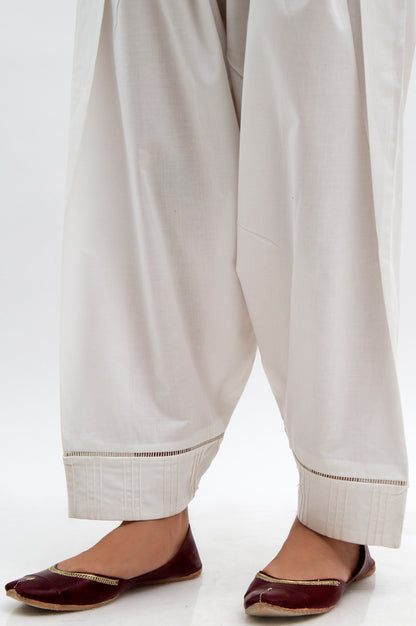 Embellished Shalwar  - White