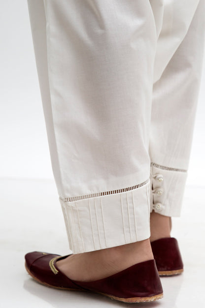 Embellished Shalwar  - White