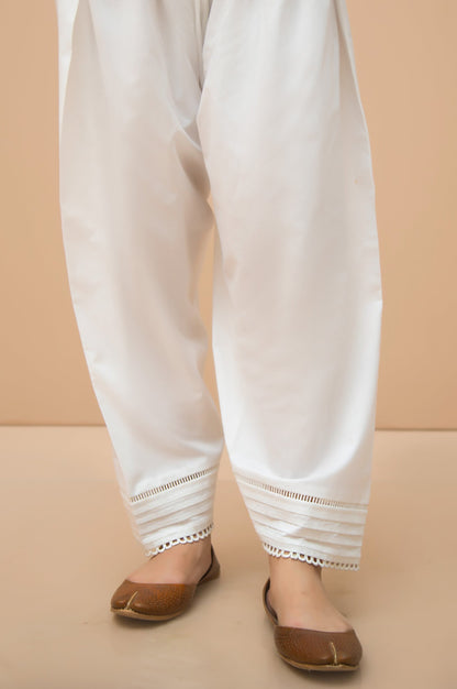 Embellished Shalwar  - Off-White