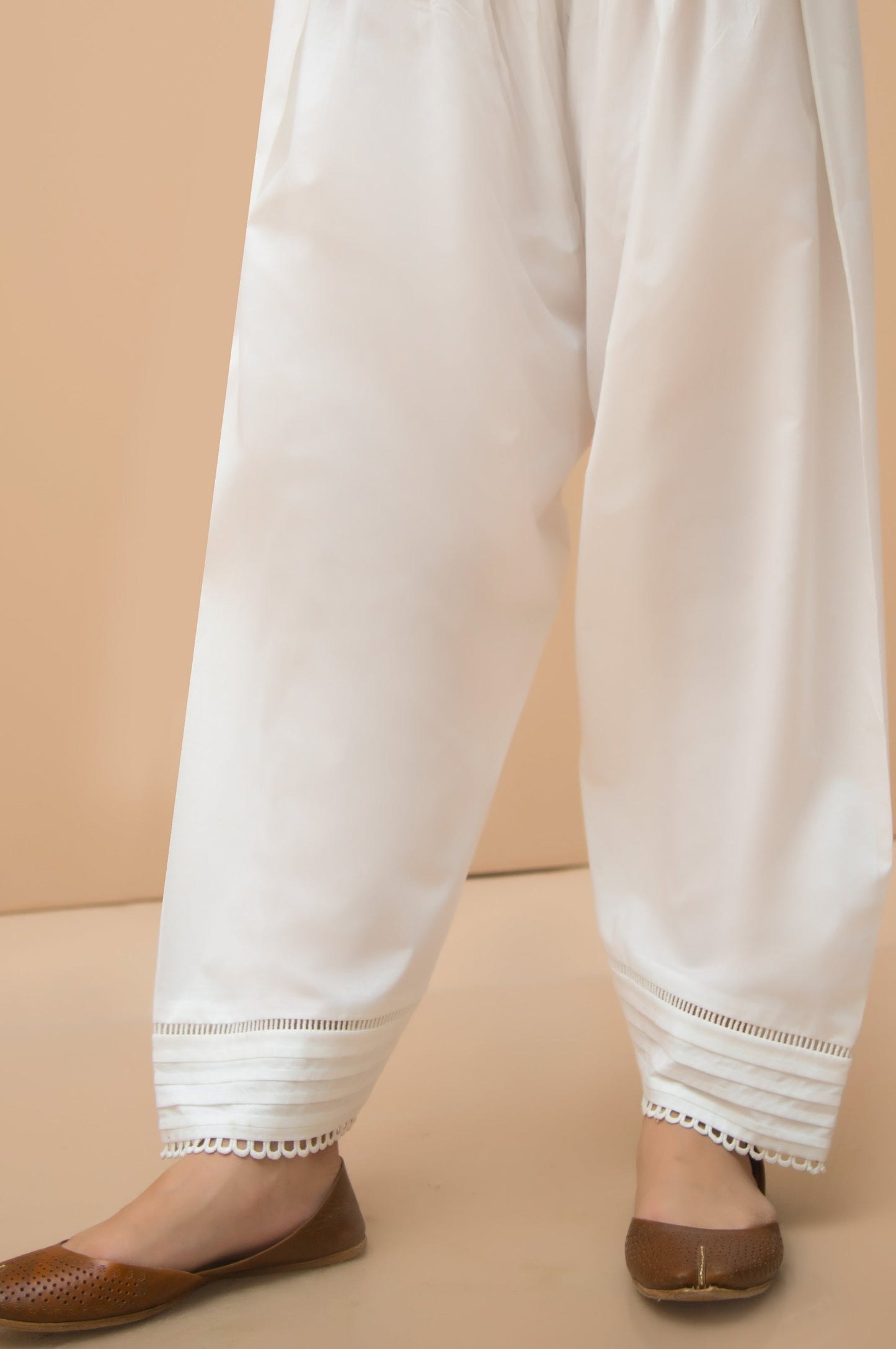 Embellished Shalwar  - Off-White