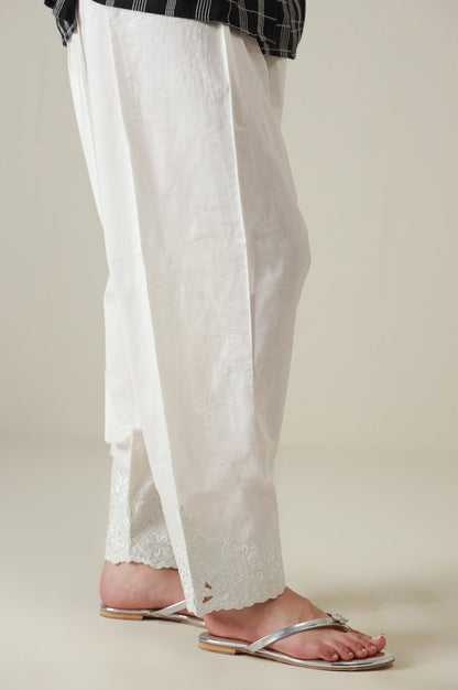 Embroidered Cambric Shalwar