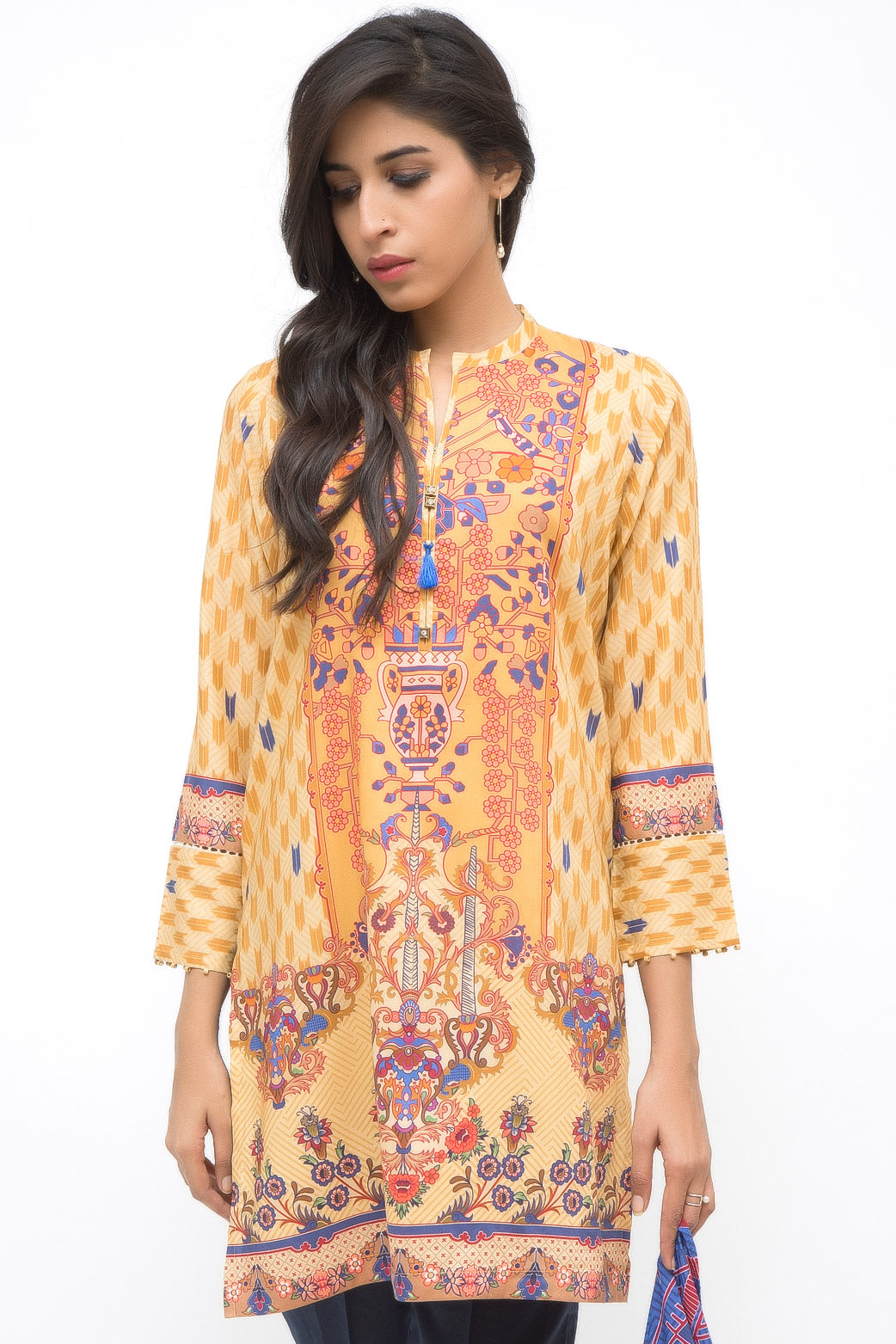 Unstitched 2 Piece Digital Printed Suit