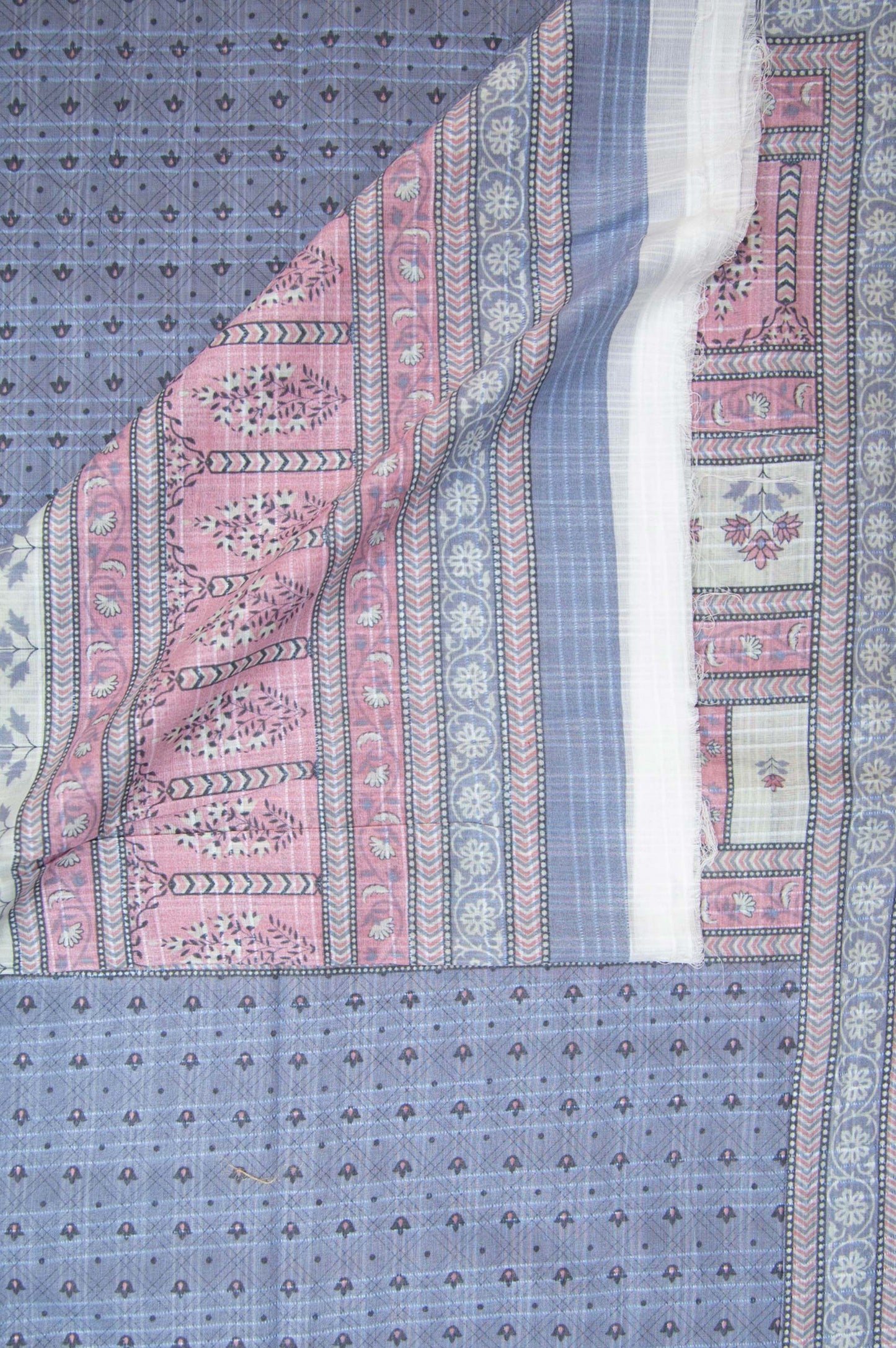 Printed Lawn Dupatta - Grey