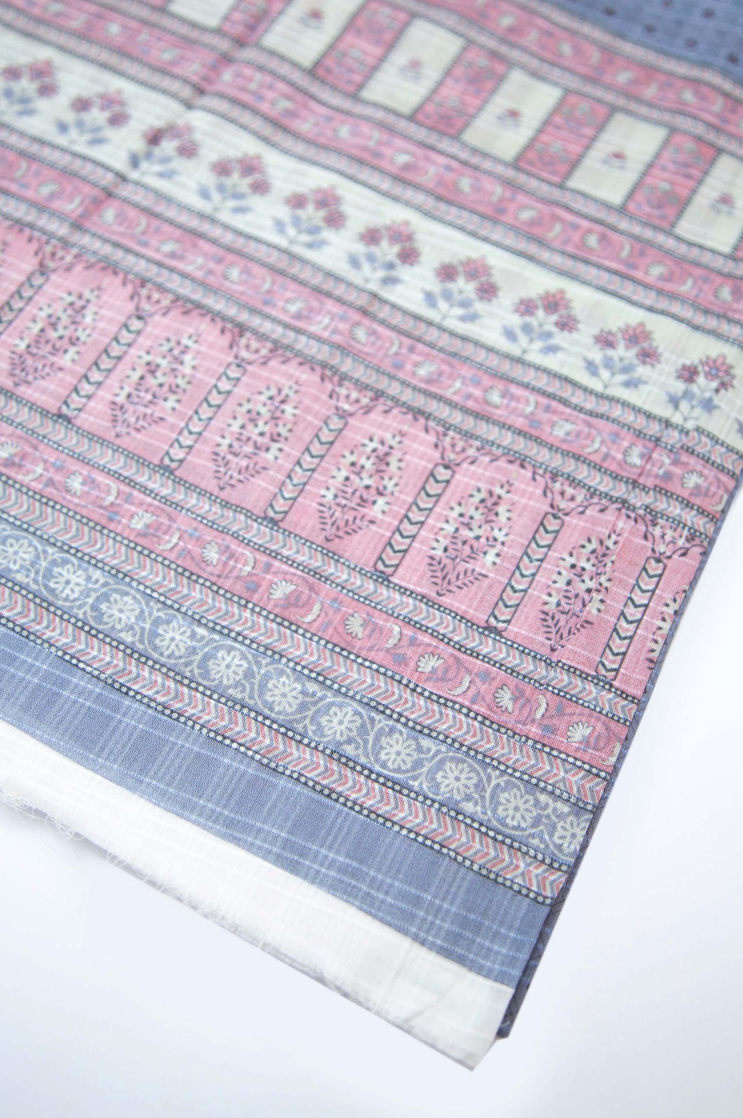 Printed Lawn Dupatta - Grey