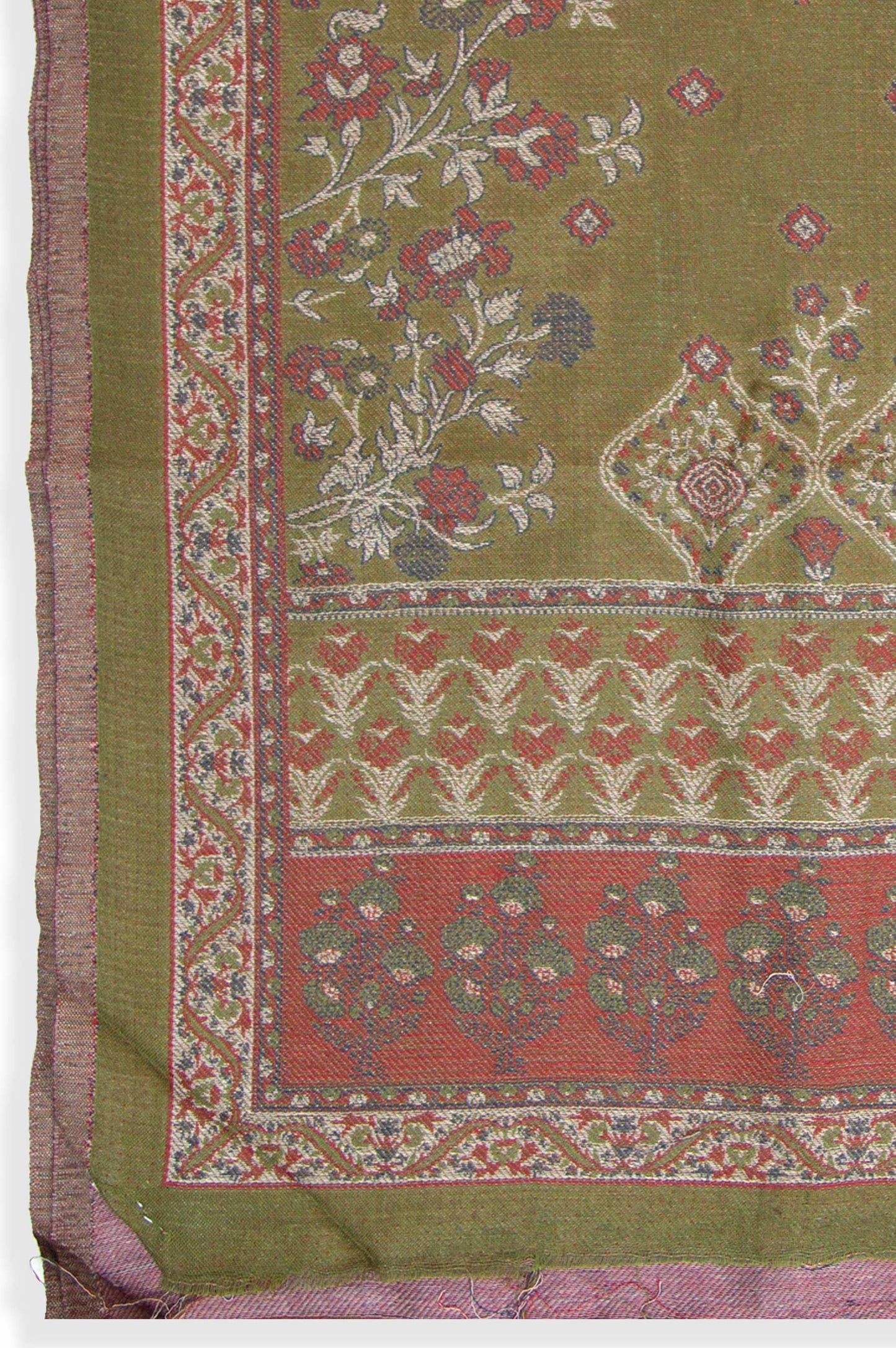 Printed Jacquard Dupatta - Green