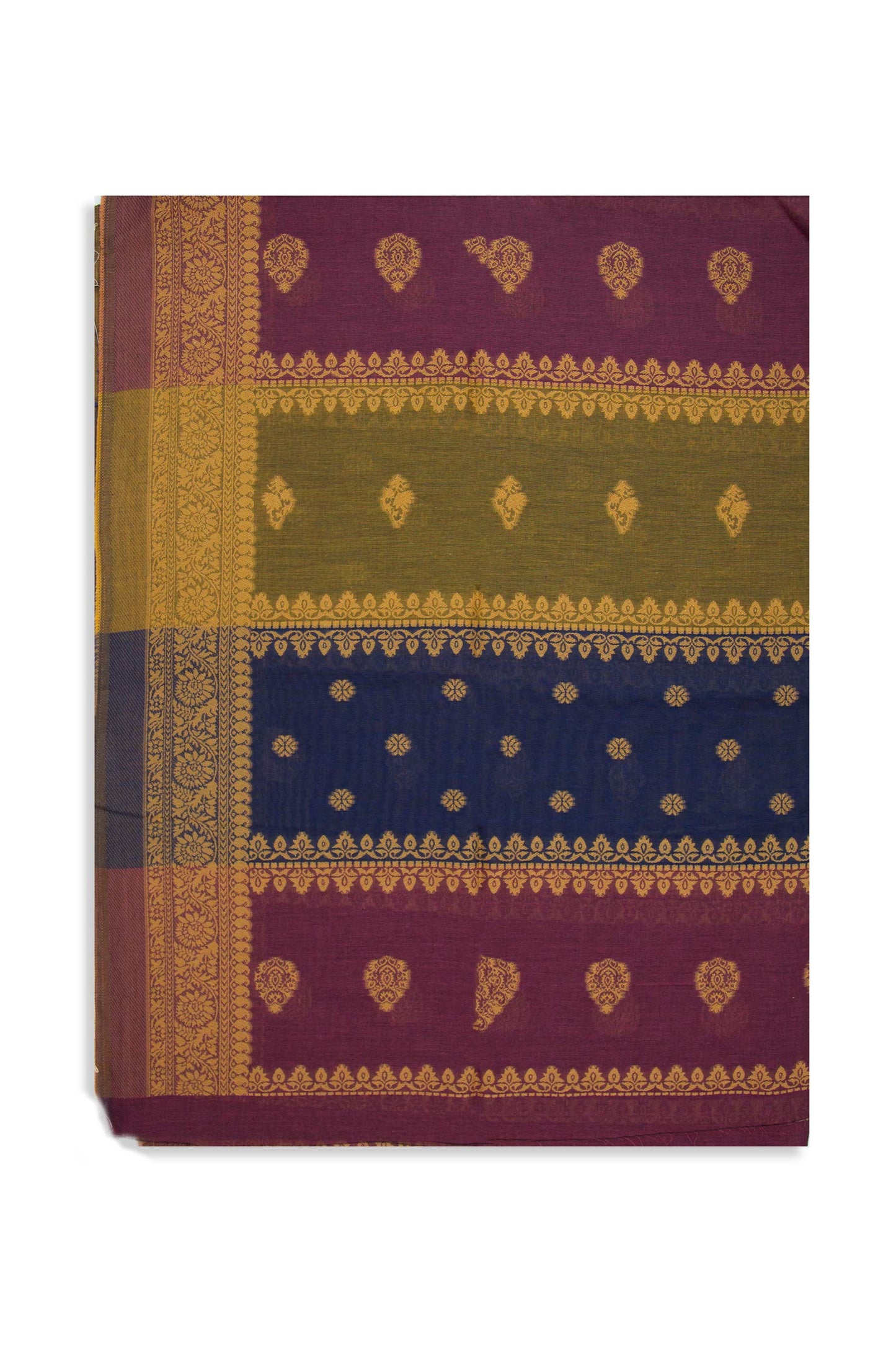 Printed Voil Slub Dobby Dupatta - Teal