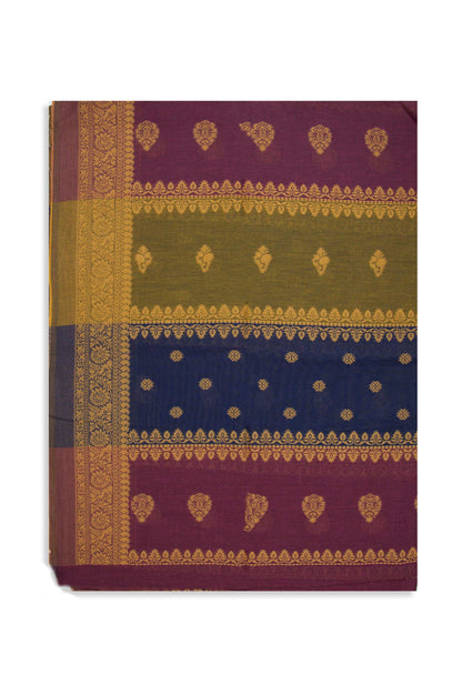 Printed Voil Slub Dobby Dupatta - Teal