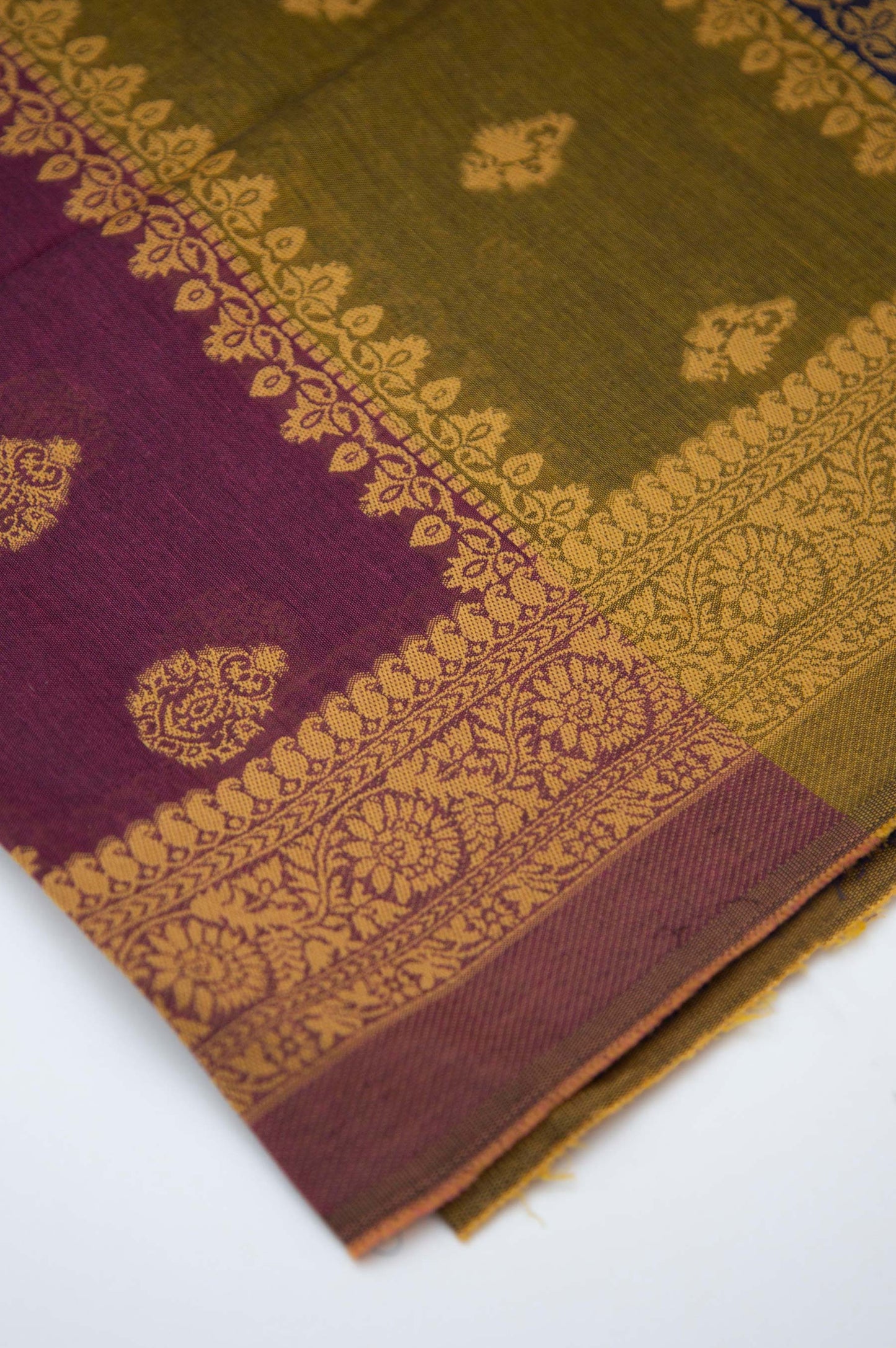 Printed Voil Slub Dobby Dupatta - Teal