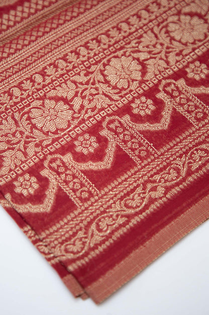 Printed Jacquard Dupatta - Aubum