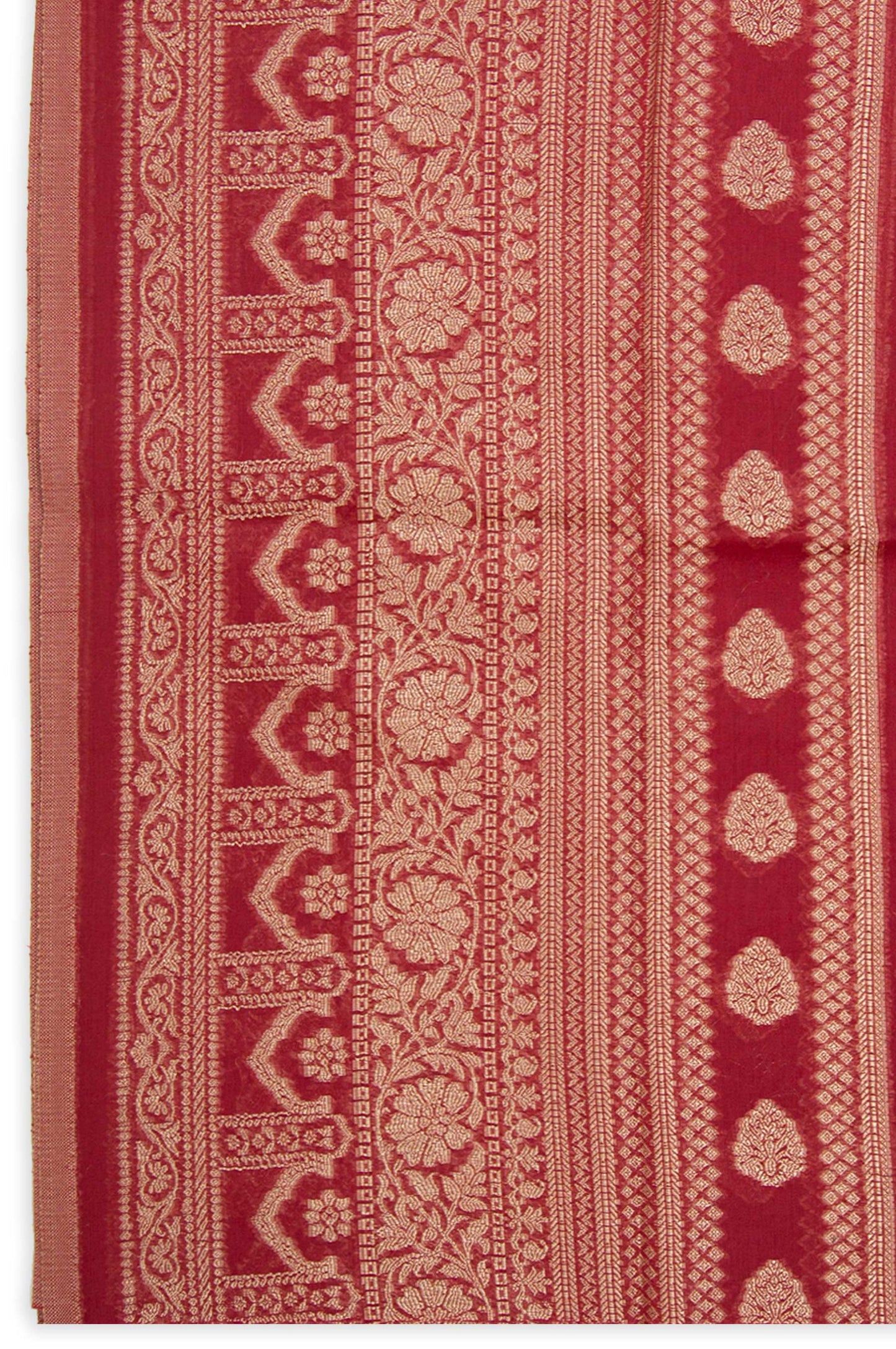 Printed Jacquard Dupatta - Aubum