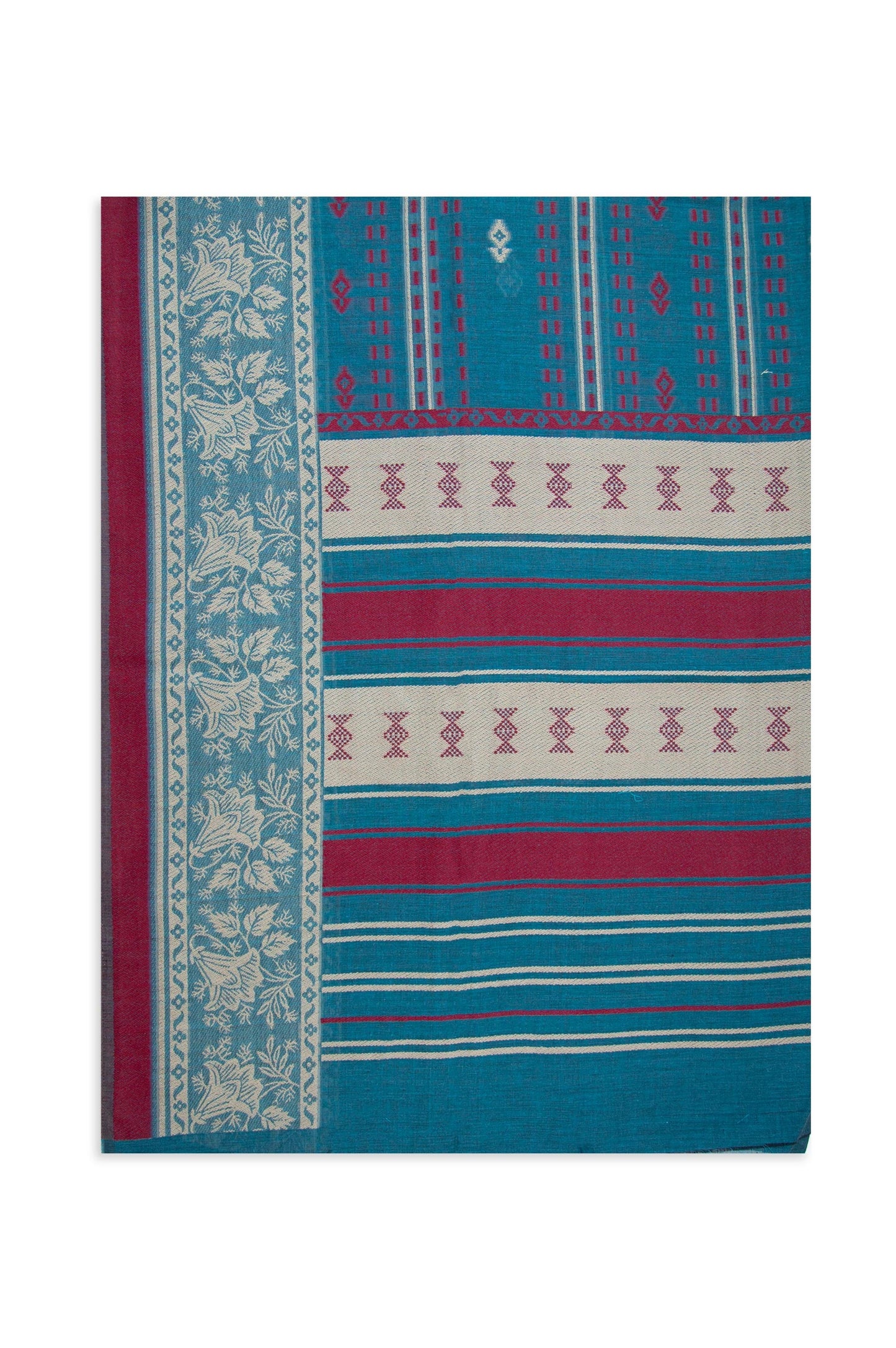 Printed Jacquard Dupatta - Aegean