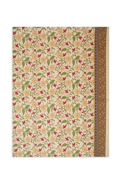 Printed Cottel Dupatta - Off White