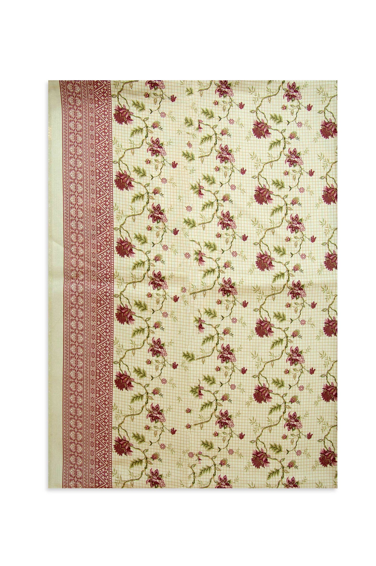 Printed Doria Linen Viscose Dupatta - Off White