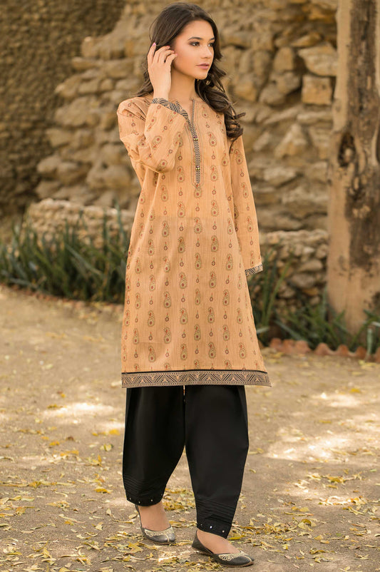 Unstitched 1 Piece Printed Lawn Shirt