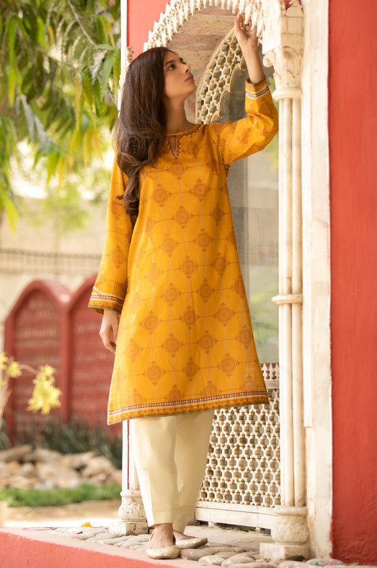 Unstitched 1 Piece Embroidered Lawn Shirt