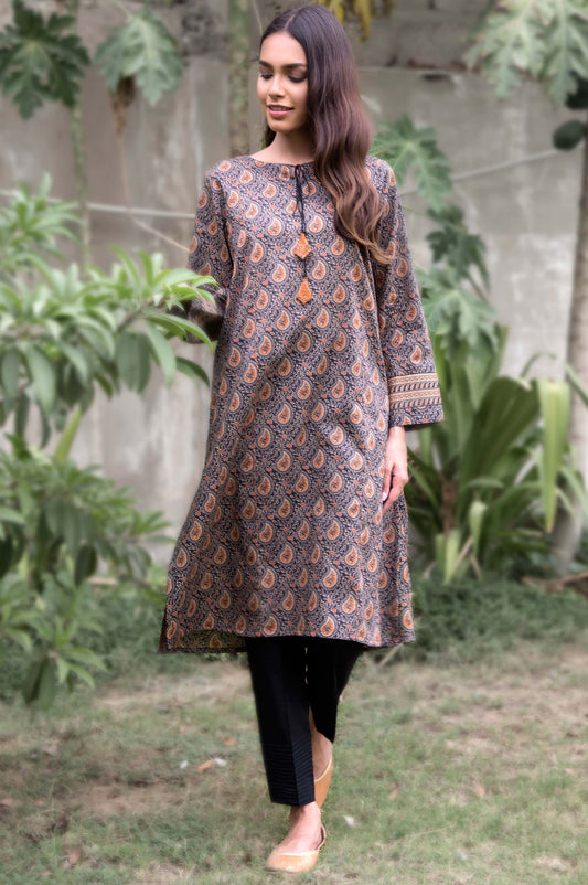Unstitched 1 Piece Printed Lawn Shirt