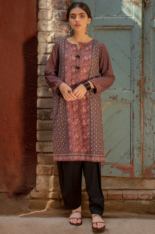 Unstitched 1 Piece Digital Printed Khaddar Shirt